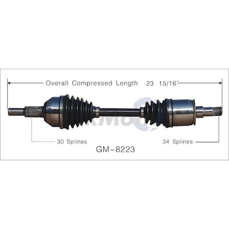 Surtrack Axle Cv Axle Shaft, Gm-8223 GM-8223